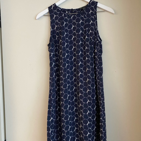 Armani Exchange Navy Print Mini Dress - Picture 1 of 4